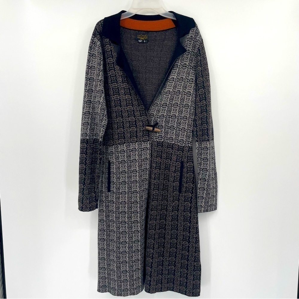 Icelandic Design Wool Blend Duster Cardigan – Size Small
